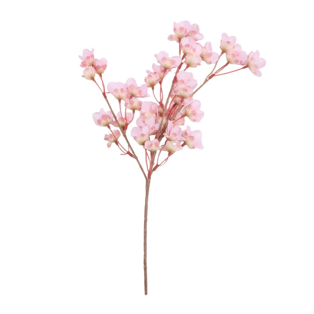 Holiday Decor 40cm Long Artificial Peach Branches Beautiful Home Flower Decor Peach Branches Lifelike Flowers Iron Wire Inside