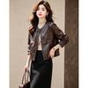 D.F.DEAR Women's Chinese Style Frog Button Short Jacket