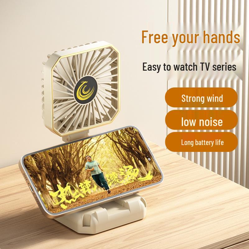 Portable USB Rechargeable Handheld & Desktop Mini Fan - Foldable & Multifunctional