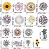 New Flower Embroidery Cloth Sticker Set, Clothes Decoration Patch Sticker, Cartoon Chrysanthemum Heat Transfer Embroidery Sticker