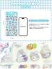 Puffy Heisei Retro Strawberry 3D Stickers, Shiny, Stickers, Style, Drop, Puffy, Pom-Pom Stickers, Cute, Transparent, Rabbit, Candy, Star, Moon,