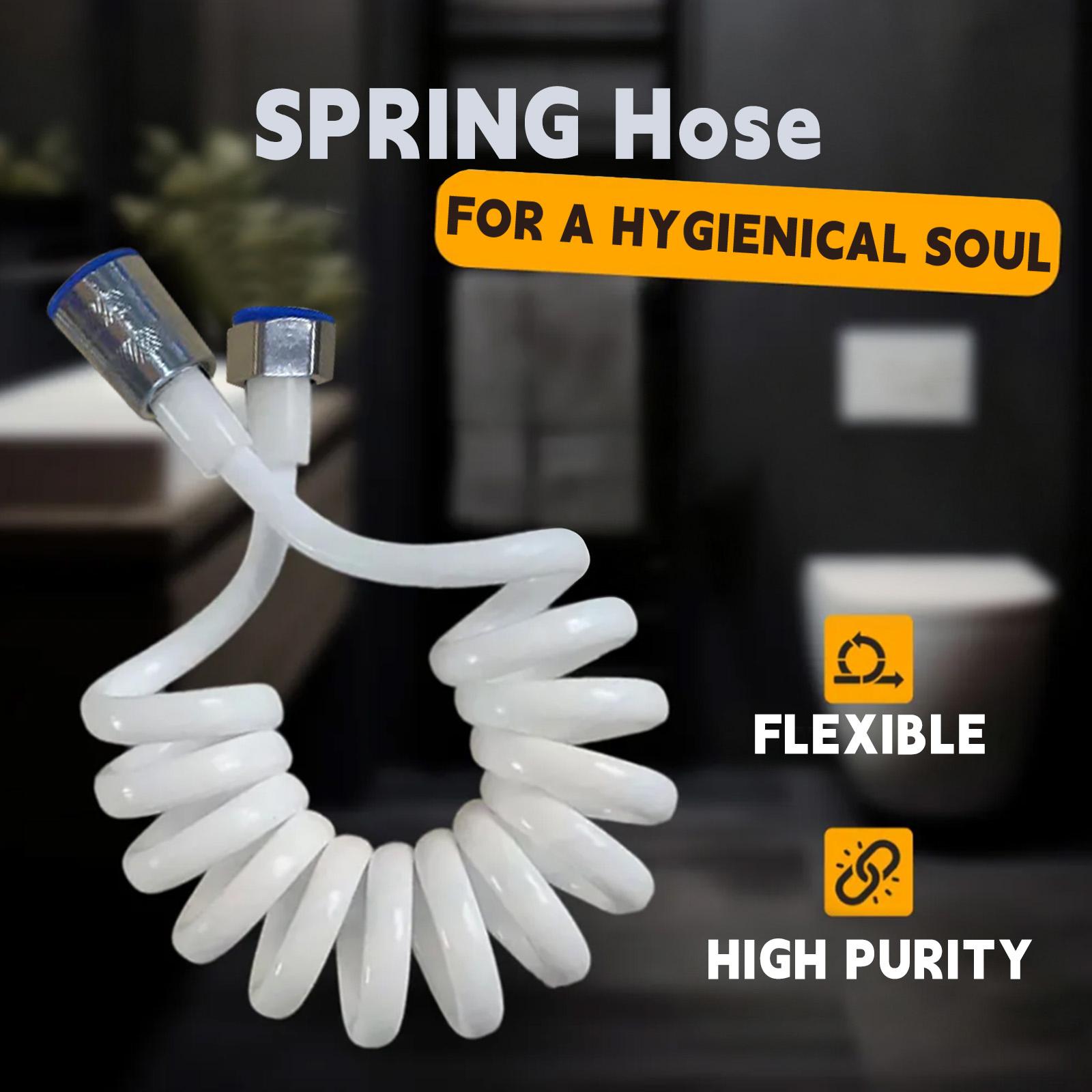 

1.5 Metre Shower Hose, Bathroom Spring, Flexible Water Supply Hose, Nozzle, Bathroom Fittings One Size