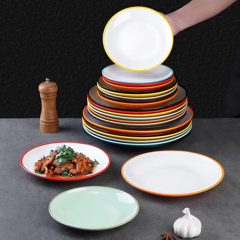 Melamine Round Shallow Dining Plate