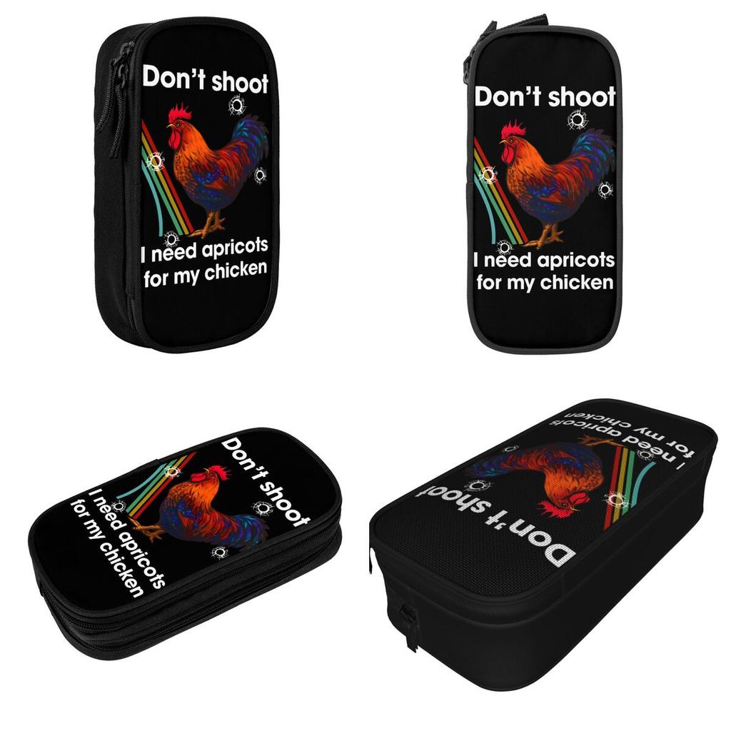 Don't Shoot I Need Apricots For My Chicken Arc Raiders Pen Box Double Layer Large-capacity Office Accessories Pencilcase