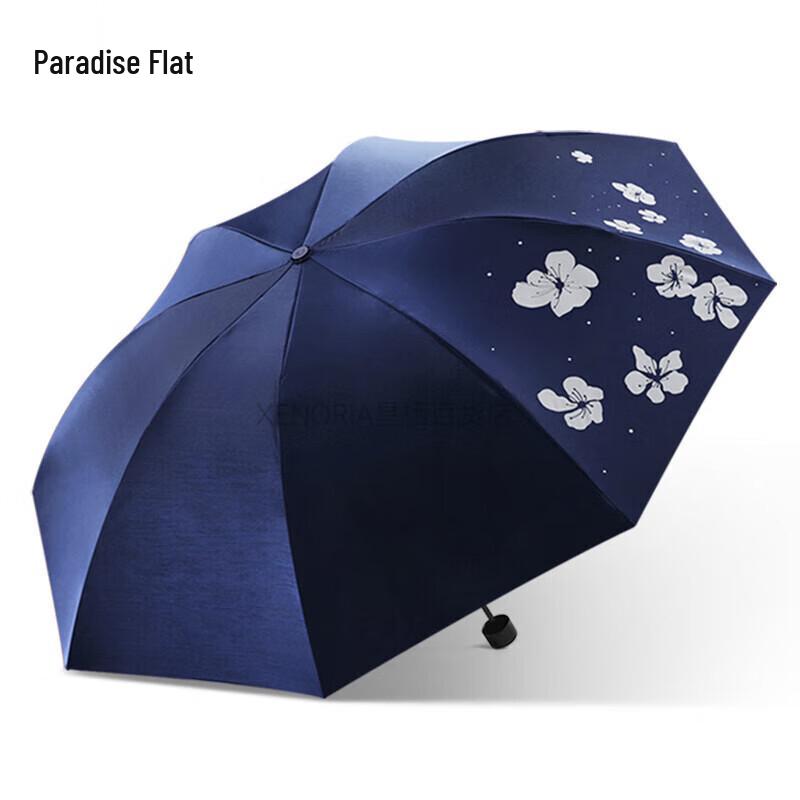 Paradise Umbrella Dual-Use 3-Fold UV Protection Sun & Rain Umbrella