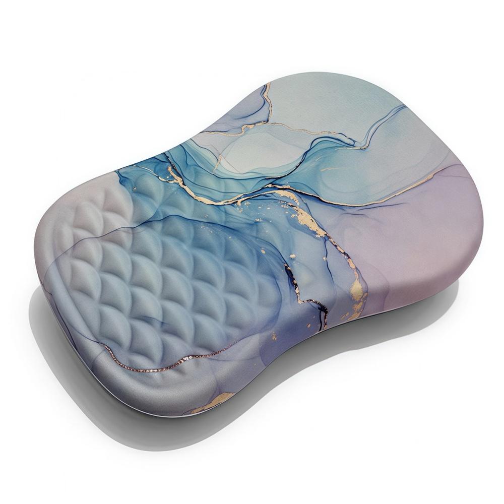 Ergonomische Handgelenkauflage Mauspad Bequeme Handgelenkstütze Rutschfest Hochelastisches Memory-Baumwoll-Mauspad Für PC Laptop Computer