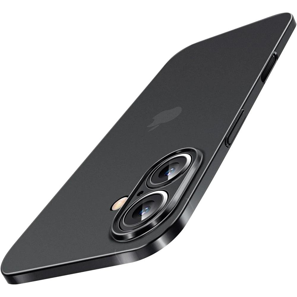 IPhone 16E 16 15 14 Pro Max Plus İçin 0.3mm Ultra İnce PP Kılıf Şeffaf Mat Arka Sert Kapak Buzlu Parmak İzi Bırakmayan Kılıf