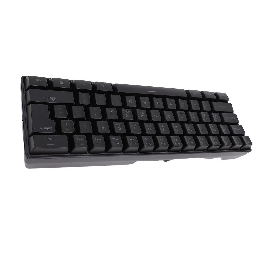Wireless Keyboard RGB Backlit 61 Keys Rechargeable 2.4G Gaming Keyboard Supports Sleep Mode for PC