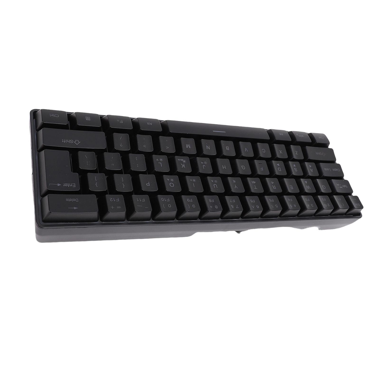 

Беспроводная клавиатура с подсветкой RGB, 61 клавиша, перезаряжаемая 2.4G игровая клавиатура с поддержкой спящего режима для ПК