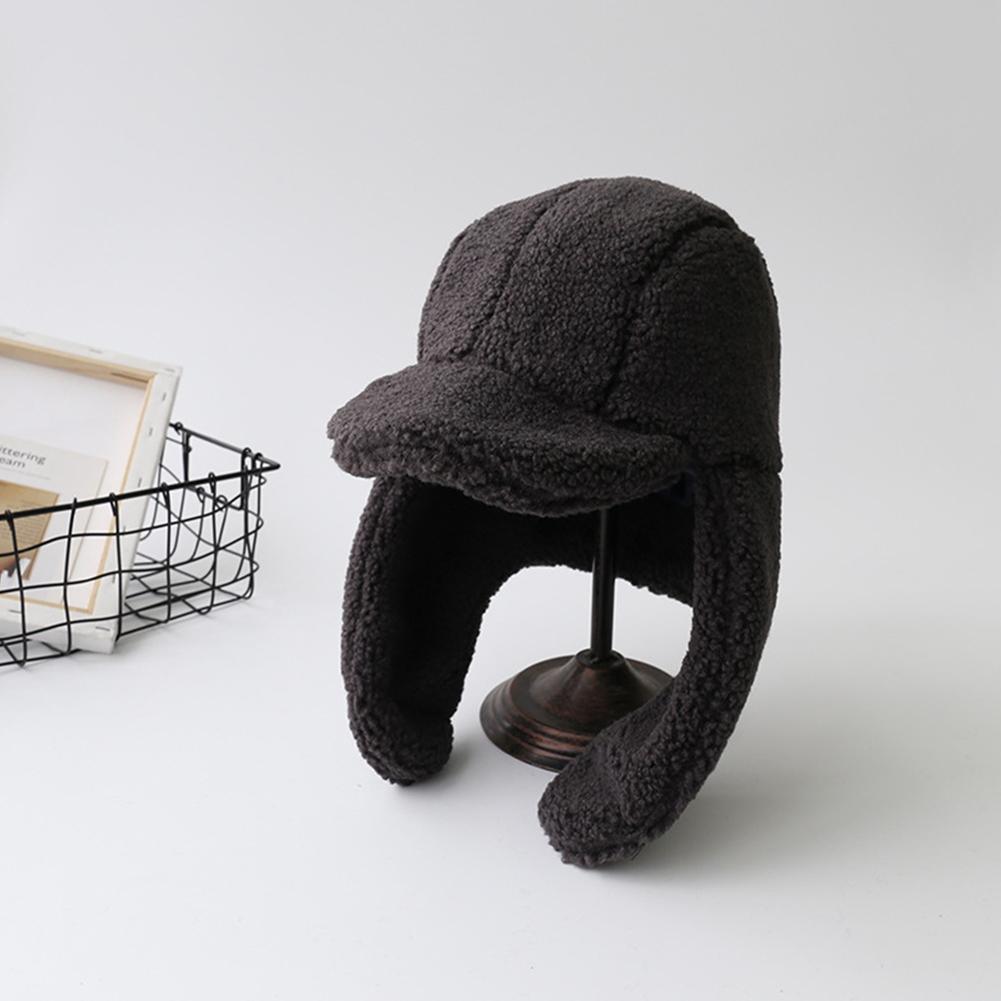 Women Korean Style All Matching Thickened Baseball Cap Cute Ear Protection Plush Warm Hat