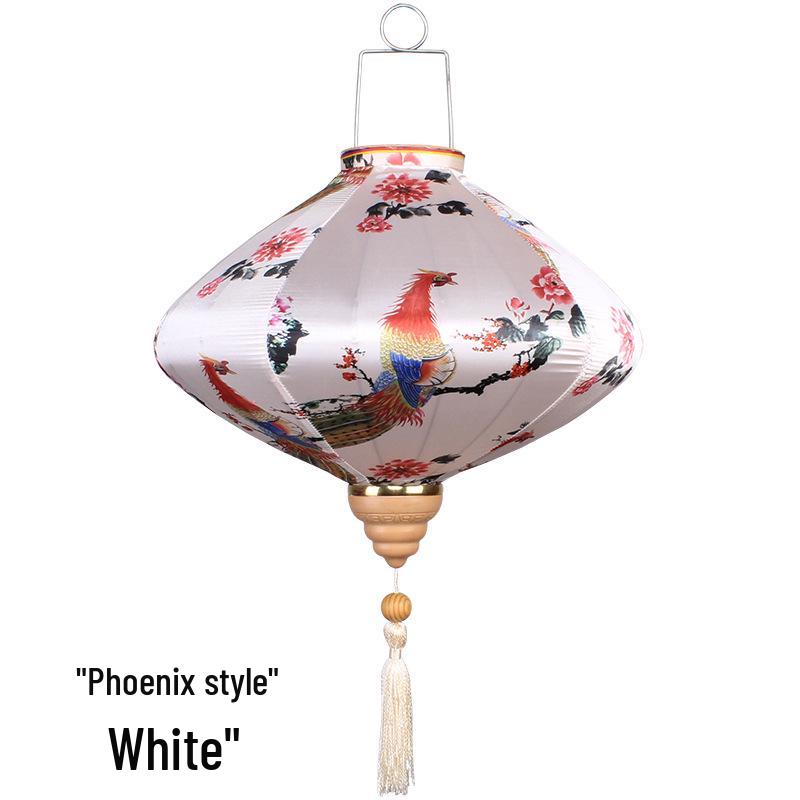 Antique Pattern Waterproof Chinese Lantern for Outdoor Balcony Decoration