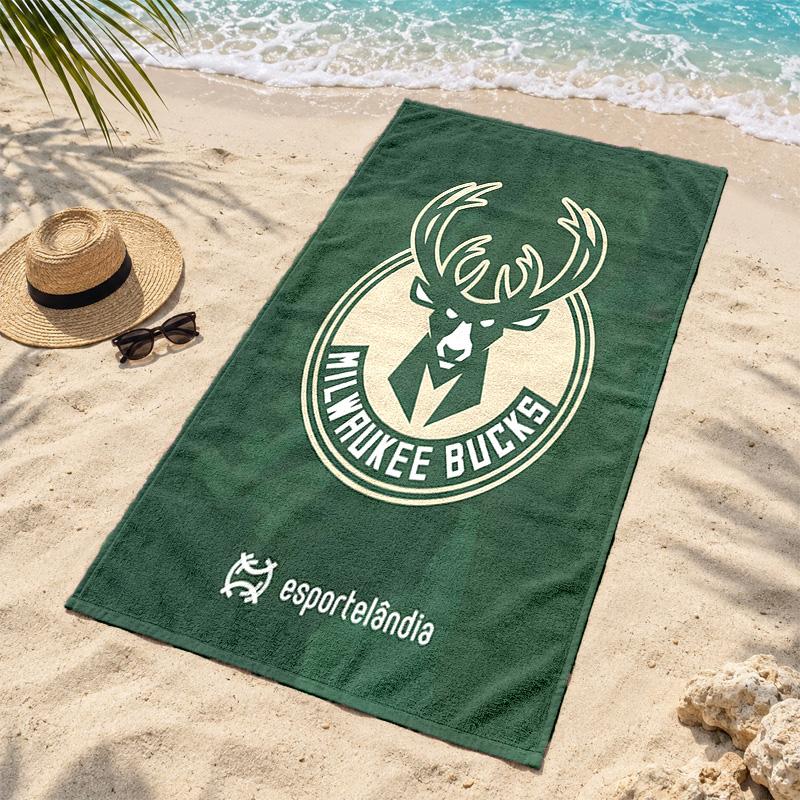 Milwaukee Bucks Microfiber Beach Towel Quick Dry Sand Free Lightweight Beach Towels for Travel Swimming Camping