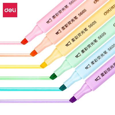 Deli S605 Pastel Triangular Highlighter Pens