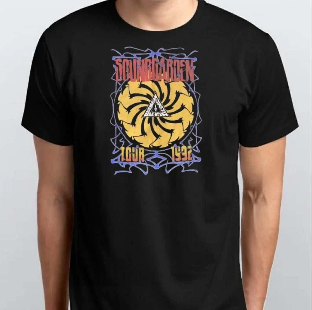 

Soundgarden Band 1992 Unisex 100% Cotton T-shirt Mens Tees Top S M L XL XXL 3 4 XL Black 4XL