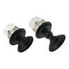 2Pcs Iron Pillar Candle Holder Set for Christmas Table Decoration Candlestick Holder for Fireplace Dinner Desk Tabletop Ornament