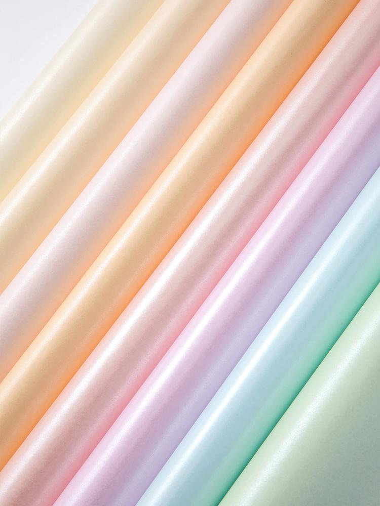 Interlining Paper Flower Bouquet Packaging Pearlescent Papers Pleated Waterproof Strong Material Wedding Birthday Gift Party Decoration DIY Paper