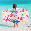 Seaside Resort Quick-Dry Pink Dinosaur Kids' Beach Towel