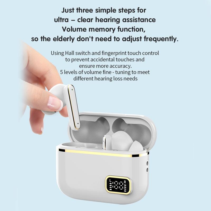 Elderly Hearing Aids Bluetooth-Compatible 5.4 HD Digital Display with Charging Box