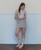 Teuwi Trick Strap Banding Mini Skirt