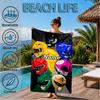Custom Name Power-Rangers Heroes Beach Towel Microfiber Beach Towel, Lightweight and Quick-Dry, for Summer Travel, Swimming Pool Gift