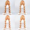 Cosplay Wig Nijisanji Virtual VTuber Kumo no Ko Anime Wig Female Anime Game Role-Play Wig Orange Synthetic Wig with Bangs