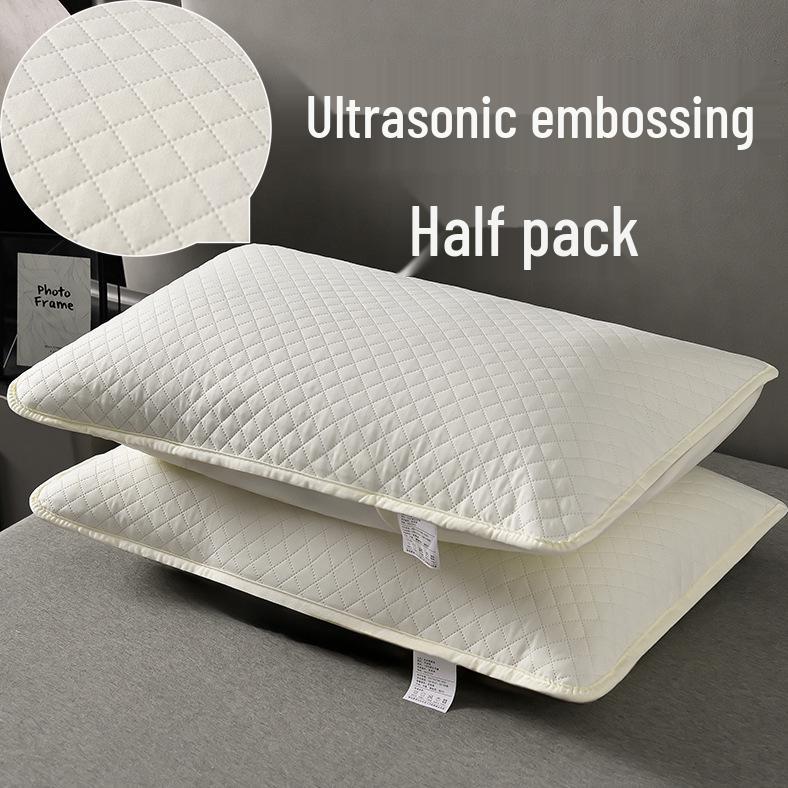 Gesteppter Schutzbezug für Kissen - Schützt vor Kopffett & Speichel, 48x74cm, Ideal für Hotels & B&Bs