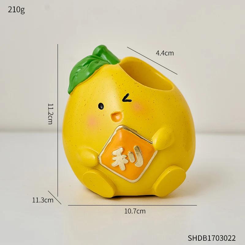 

Индивидуальный держатель для ручек в виде фруктов, детский письменный стол, декоративное хранилище, держатель для ручек из смолы Lucky Personality