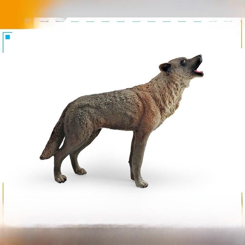 

Childrens Wild Animal Pvc Model With Roaring Wolf Design For Educational Decor