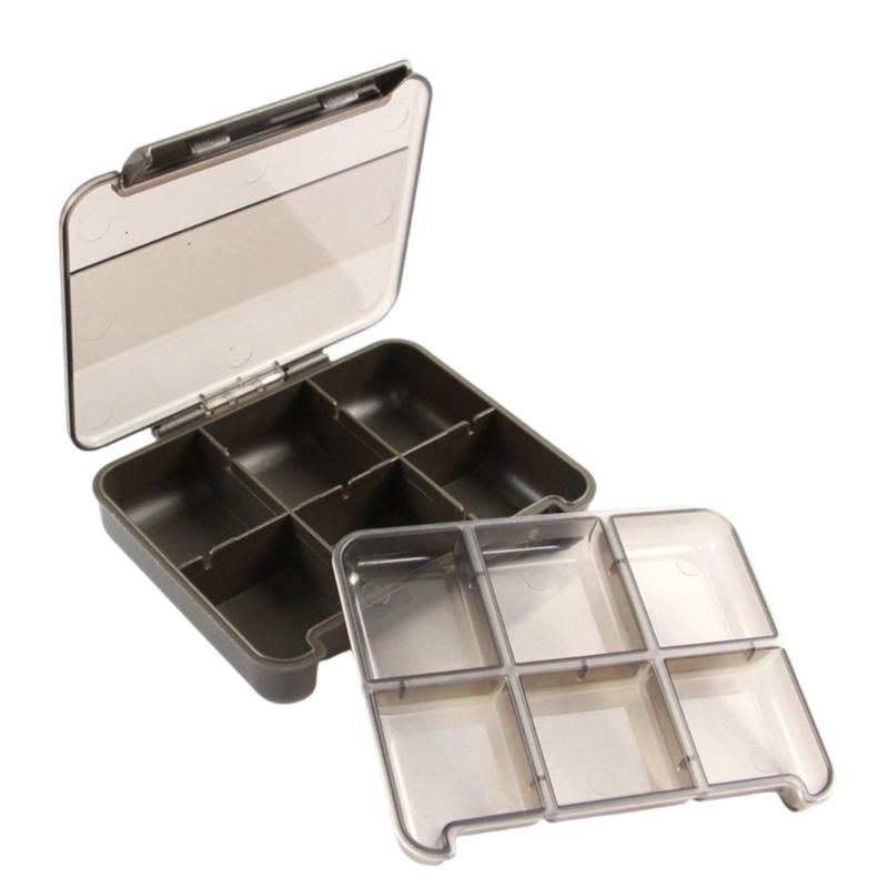 Angelkasten Aufbewahrungsbox mit Klarsichtdeckel Köderbox Universell Mehrkammer Angelköder Haken Behälter Case
