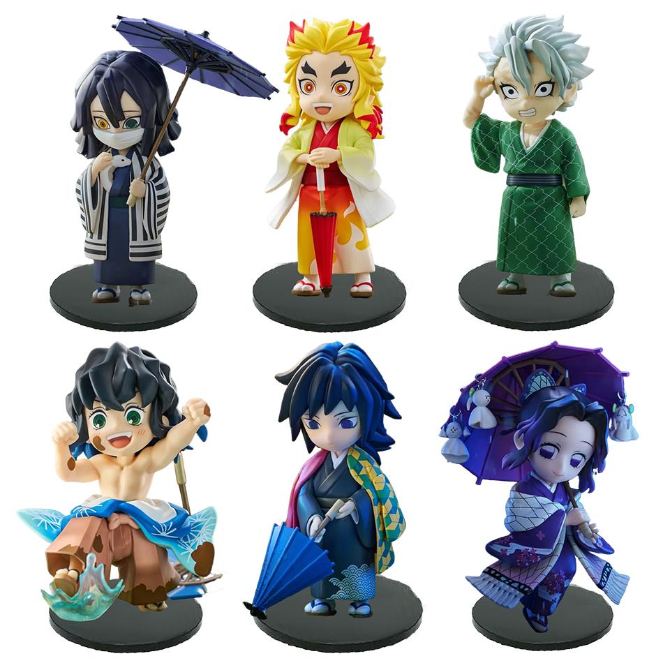 Anime Figurka Demon Slayer Figurky Kimetsu No Yaiba Panenka Tanjiro Nezuko Zenitsu Figurka Inosuke Bojovník Akční Figurka Model Hračky