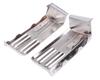 Mitsubishi Fuso 07 New Super Great Left and Right Set of Lower Steps with Double for Custom Aftermarket Chrome-Tone Reflectors, Lip, Dress-Up, Parts,