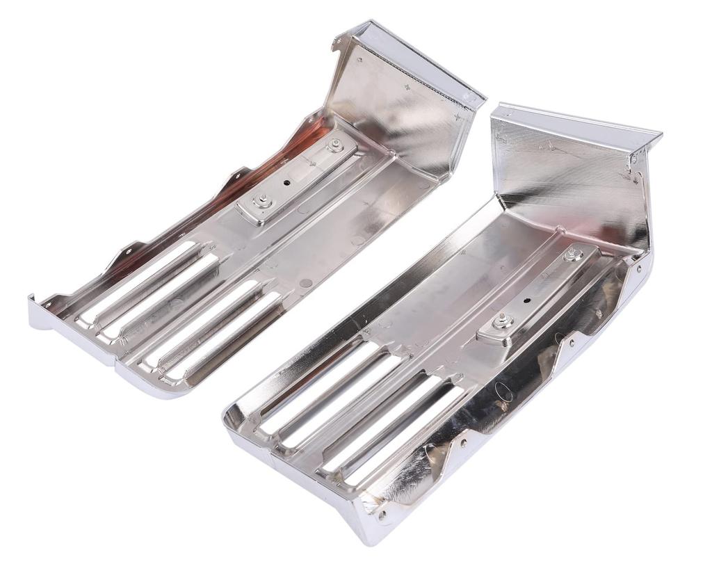 Mitsubishi Fuso 07 New Super Great Left and Right Set of Lower Steps with Double for Custom Aftermarket Chrome-Tone Reflectors, Lip, Dress-Up, Parts,