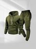 Men's Trendy Casual Two-Piece Hoodie Set - Spring/Autumn Plus Velvet