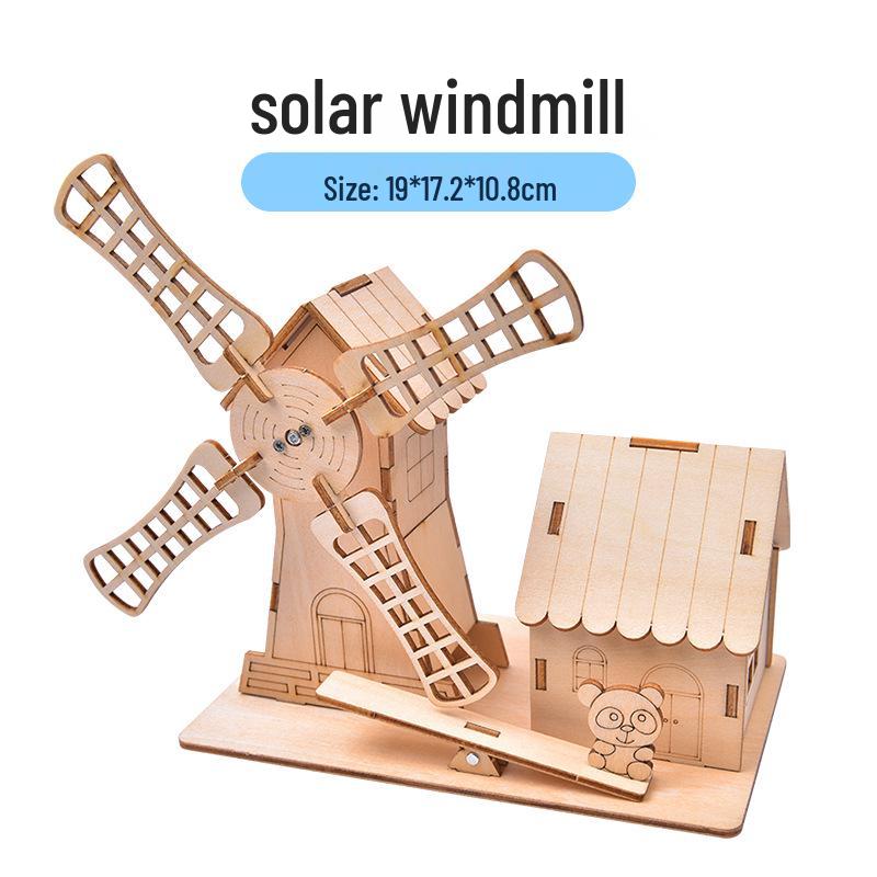 Creative DIY Solar Windmill Kit for Primary School Science Education