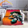 Cartoon My Hero Academia Fleece-teppe, All Over Print, Gaver til ham/hennes mønsterteppe
