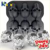 Skull Shape Ice Cube Tray Food Grade Silicone Mold for Cocktail Ice Balls Whiskey Bourbon Drink Freezer Tray Bar Party Supplies 6