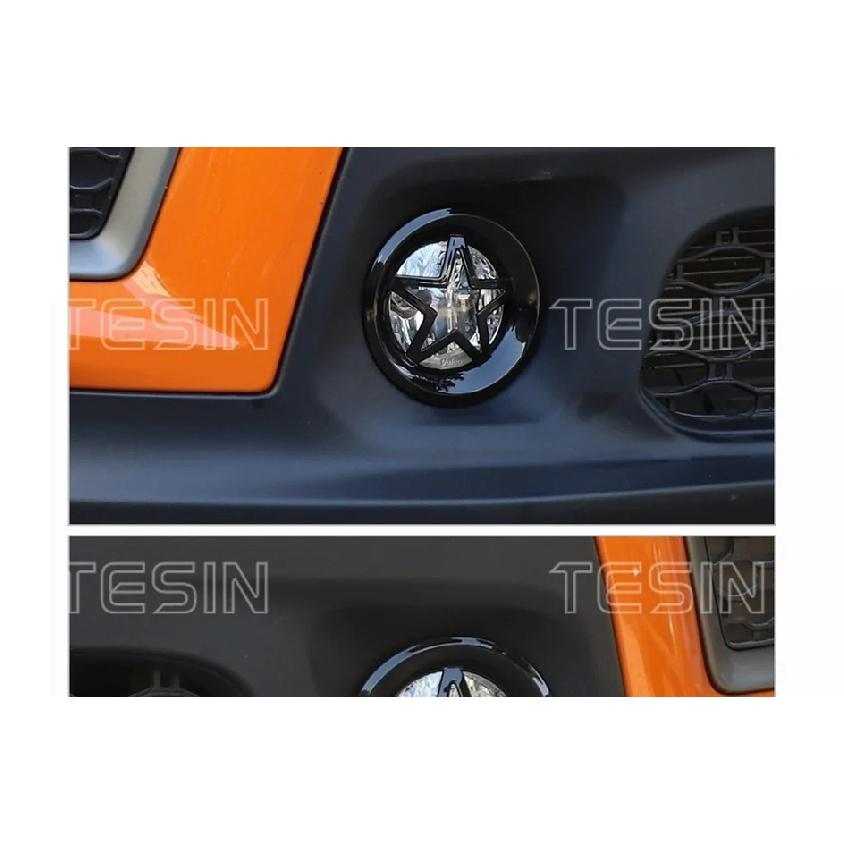 TESIN Car Front Fog Light Lamp Decoration Cover for Jeep Renegade 2019 2020 2021 2022 2023 2024 Lamp Hoods Exterior Accessories