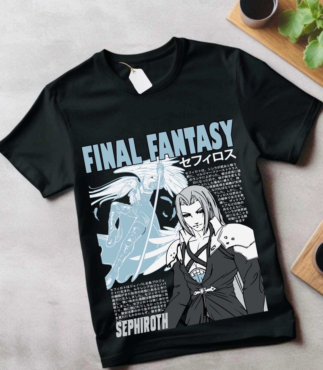 Final Fantasy VII Rebirth T-Shirt Mens Womens Tees Top Vintage Retro Final Fantasy 7 Rebirth Shirt 3XL