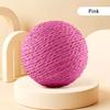 Interactive Sisal Cat Scratching Ball Toy For Kitten Teeth Cleaning Anti Bite 10CM Super Big Cat Ball Sounding Toy Pet Supplies