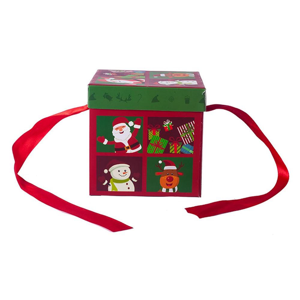 Christmas Nesting Gift Boxes With Lid For Holiday Packaging Empty Advent Calendar Candy Box Christmas Tree Gift Wrap Boxes