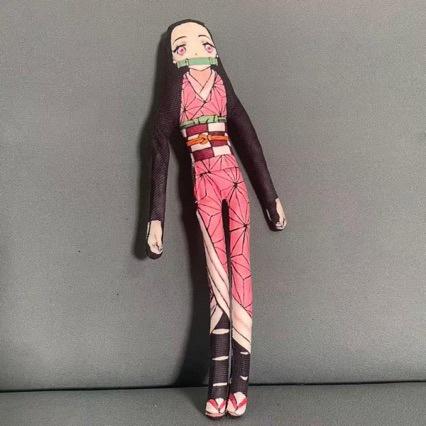 Demon Slayer Akaza Poseable Plush Doll Built-in Wire Stuffed Figure Infinite Castle Mugen Train Collectible Toy For Anime Fans Cuddly Fluffy Huggable