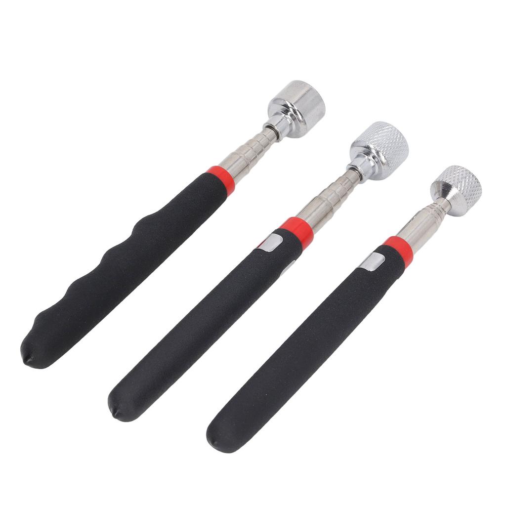 3Pcs Telescoping Magnetic Pickup Tool 10LB 15LB 20LB Retractable Pick Up Pen Kit for Garage Factory