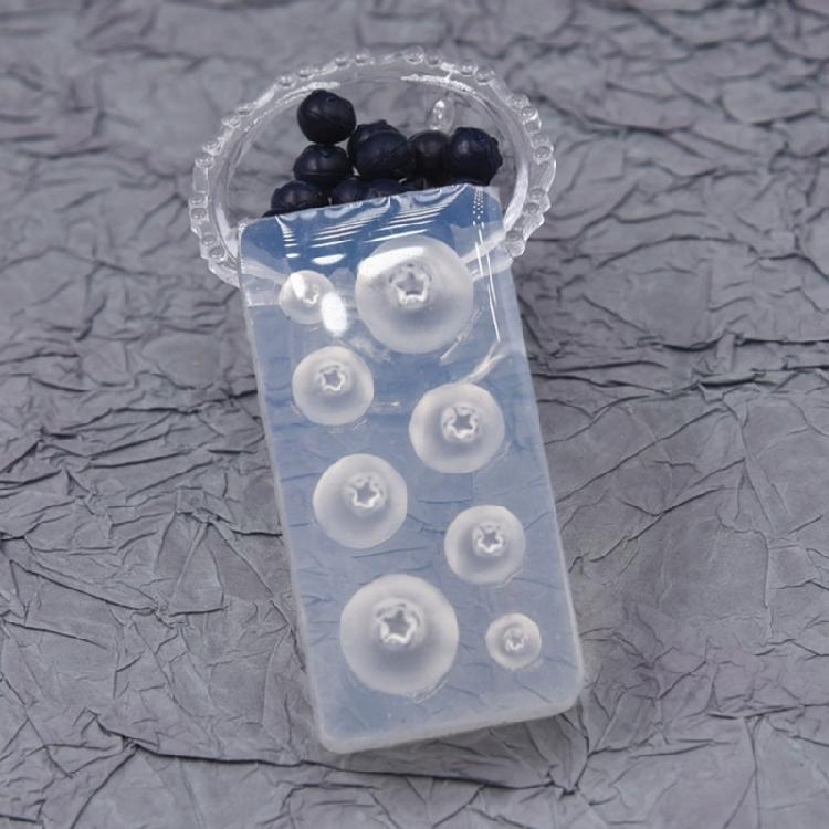 3d Blueberry Candle Silicone Fruit Mold for Cupcake Decorating,Soap,Chocolate
