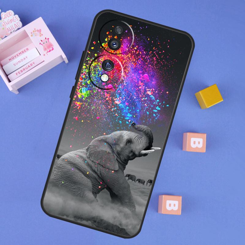 

Baby Elephant Case For Honor X9b X8b X7 X8 X9 X6a X7a X8a X9a Cover For Honor Magic 5 6 Pro 50 70 90 Lite Honor Magic5 Pro