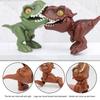 4pcs/Sets Finger Dinosaur Anime Action Figures Playthings Funny Lnteractive Biting Hand Creativity Tricky Tyrannosaurus Model