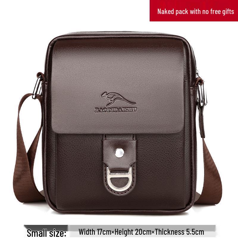 

Men s Genuine Leather Crossbody Backpack - Casual & Business Trendy Bag No Extras