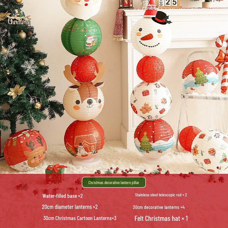 Christmas Lantern Ornaments for Mall and Store Window Displays
