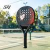 Suport pentru Rachetă Padel cu Ventuză cu Ventuze Suport Metalic Universal pentru Gard de Sticlă Tennis Suport Portabil