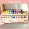 Hölzerner magnetischer Perlenlabyrinth-Farbzähl-Sortierbrett-Puzzle-Spielzeug für Kinder Pädagogisches Spielzeug Gehirnentwicklung
