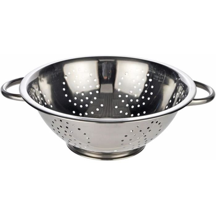 Passoire Sur Pied KitchenCraft 24,5 Cm En Acier Inoxydable Avec Poignées - Idéale Pour Cuisine Quotidienne